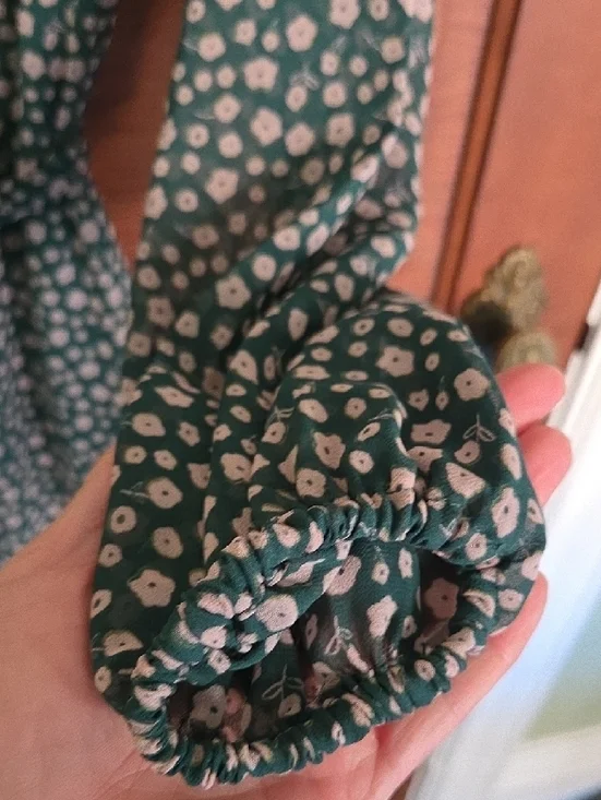 Boden Green Floral Long Sleeve Shirt Dress - Picture 4 of 6